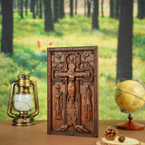 Bgcopper Christ Crucifix Wooden Carved Image - BGCOPPER