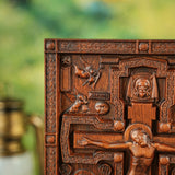 Bgcopper Christ Crucifix Wooden Carved Image - BGCOPPER