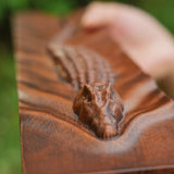 Crocodile Wall Mounted Wooden Wall Art - BGCOPPER
