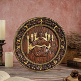 Universal God Round Wooden Carving Wall Decoration - BGCOPPER