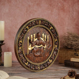 Universal God Round Wooden Carving Wall Decoration - BGCOPPER