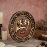 Universal God Round Wooden Carving Wall Decoration - BGCOPPER