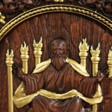 Universal God Round Wooden Carving Wall Decoration - BGCOPPER