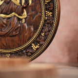 Universal God Round Wooden Carving Wall Decoration - BGCOPPER