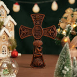 “Bless This Child” Prayer Boy/Girl Cross Wooden Sculpture - BGCOPPER