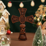 “Bless This Child” Prayer Boy/Girl Cross Wooden Sculpture - BGCOPPER