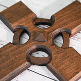 Irish Celtic Cross Wooden Hand Carved Cross for Wall Decor, Religious Gift Cross - BGCOPPER