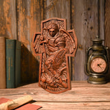 Archangel Michael Wooden Sculpture - BGCOPPER