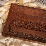 Bgcopper Last Supper Religious Carving Icons Gifts Wood Carving Religious Wood Wall Art - BGCOPPER