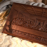 Bgcopper Last Supper Religious Carving Icons Gifts Wood Carving Religious Wood Wall Art - BGCOPPER
