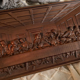 Bgcopper Last Supper Religious Carving Icons Gifts Wood Carving Religious Wood Wall Art - BGCOPPER