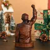 The brave man’s right hand, Trump wood sculpture, God’s vote - BGCOPPER