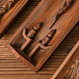 Beech Wood Holy Family Altar Decor - Handcrafted Christian Prayer Desktop Gift - BGCOPPER