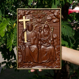 Bgcopper Holy Trinity Wood Wall Decor - BGCOPPER
