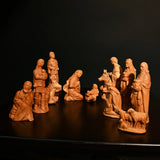 Jesus Manger Nativity Scene Wooden Statue Tabletop Ornament - Best Christmas Gifts - BGCOPPER