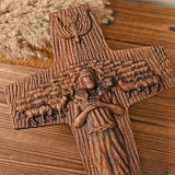“Good Shepherd” Jesus Shepherd Wooden Wall Hanging - BGCOPPER