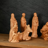 Jesus Manger Nativity Scene Wooden Statue Tabletop Ornament - Best Christmas Gifts - BGCOPPER