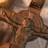 Bgcopper INRI Wood Carving Crucifix - BGCOPPER