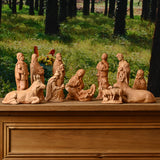 Jesus Manger Nativity Scene Wooden Statue Tabletop Ornament - Best Christmas Gifts - BGCOPPER