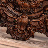 Wood carving of the Virgin Mary in leaves - BGCOPPER