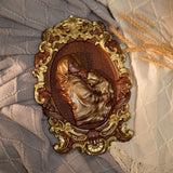 Bgcopper Mother Mary with Baby Jesus Wood Carving Decor - BGCOPPER