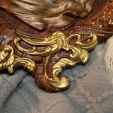 Bgcopper Mother Mary with Baby Jesus Wood Carving Decor - BGCOPPER