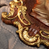 Bgcopper Mother Mary with Baby Jesus Wood Carving Decor - BGCOPPER