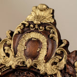 Wood carving of the Virgin Mary in leaves - BGCOPPER