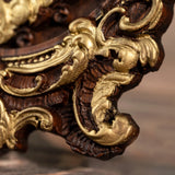 Wood carving of the Virgin Mary in leaves - BGCOPPER