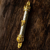 Blessed religious scriptures lintel with engraved doorpost scrolls Acrylic crown door edge scrolls - BGCOPPER