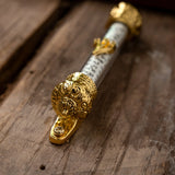 Blessed religious scriptures lintel with engraved doorpost scrolls Acrylic crown door edge scrolls - BGCOPPER