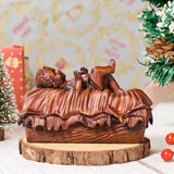 Infant Jesus Wood Carving | Let the Light of the Newborn Illuminate the Path of Redemption