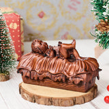 Infant Jesus Wood Carving | Let the Light of the Newborn Illuminate the Path of Redemption