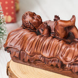 Infant Jesus Wood Carving | Let the Light of the Newborn Illuminate the Path of Redemption