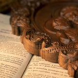 Saint Joseph Wood Carved Religious icon Fatehrs day Christian gift Wall Hanging Art Work gift ideas Birthday Gifts - BGCOPPER