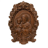 Saint Joseph Wood Carved Religious icon Fatehrs day Christian gift Wall Hanging Art Work gift ideas Birthday Gifts - BGCOPPER
