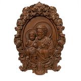 Saint Joseph Wood Carved Religious icon Fatehrs day Christian gift Wall Hanging Art Work gift ideas Birthday Gifts - BGCOPPER