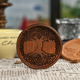 Bgcopper Wooden Tree of Life Celtic Cross Coasters - BGCOPPER