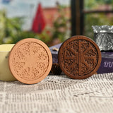 Bgcopper Wooden Tree of Life Celtic Cross Coasters - BGCOPPER