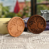 Bgcopper Wooden Tree of Life Celtic Cross Coasters - BGCOPPER