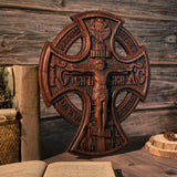 Orthodox Crucifixion Wood Sculpture - Remembering the Significance of Jesus' Crucifixion - BGCOPPER