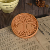 Bgcopper Wooden Tree of Life Celtic Cross Coasters - BGCOPPER