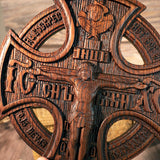 Orthodox Crucifixion Wood Sculpture - Remembering the Significance of Jesus' Crucifixion - BGCOPPER