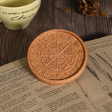 Bgcopper Wooden Tree of Life Celtic Cross Coasters - BGCOPPER