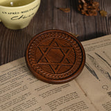 Bgcopper Wooden Tree of Life Celtic Cross Coasters - BGCOPPER