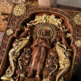 Wooden Sculpture of Jesus Ascending to Heaven - The Best Gift for the Disciples - BGCOPPER