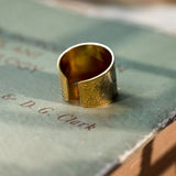 Vintage brass seven archangels symbol ring - amulet against evil eye, curse, spell - BGCOPPER