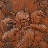 Odin and the Raven Wooden Wall Wall Decoration - BGCOPPER