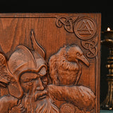 Odin and the Raven Wooden Wall Wall Decoration - BGCOPPER