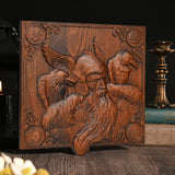 Odin and the Raven Wooden Wall Wall Decoration - BGCOPPER